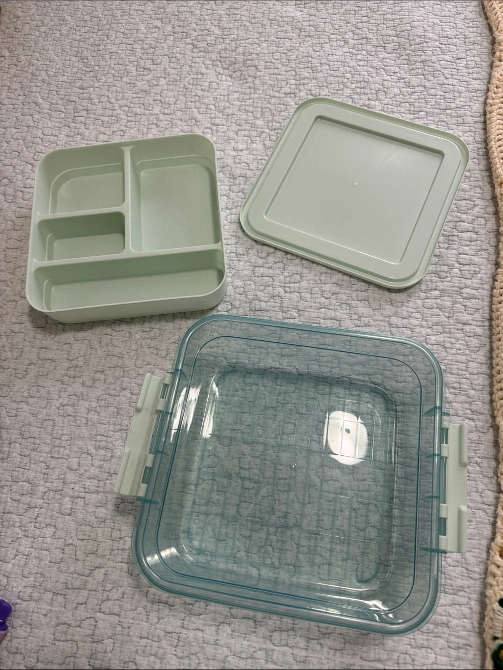 Airtight Crafts Storage Container - Mint Green